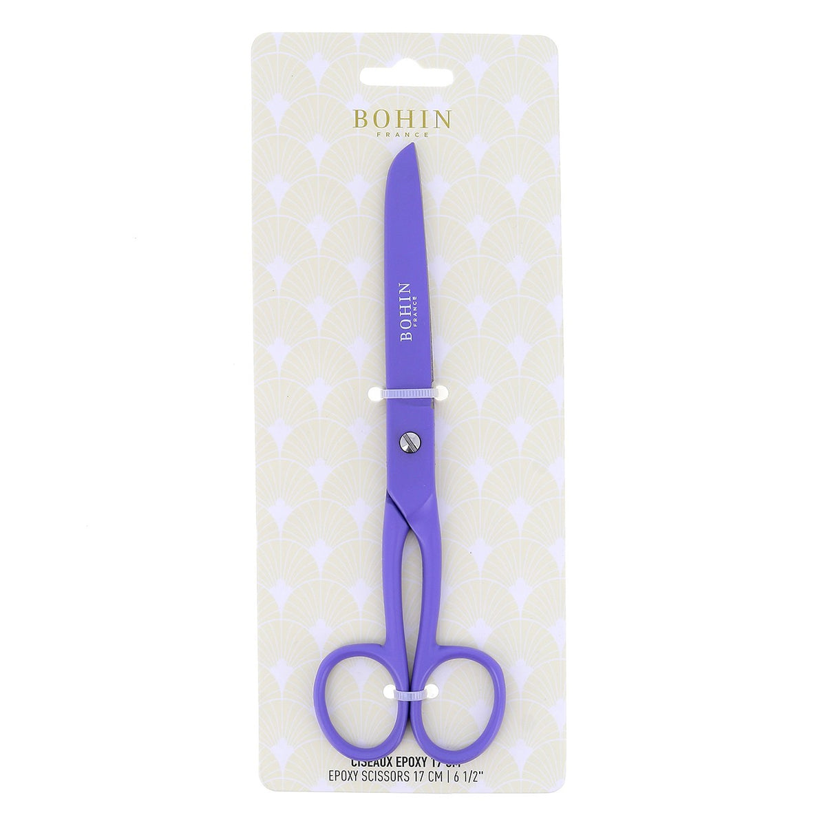 Flat Blade Epoxy Scissors 4-1/2in Purple