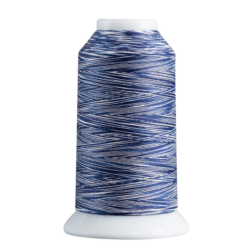 Superior Spirit 40wt Polyester 1650yd Variegated Thread Navy White