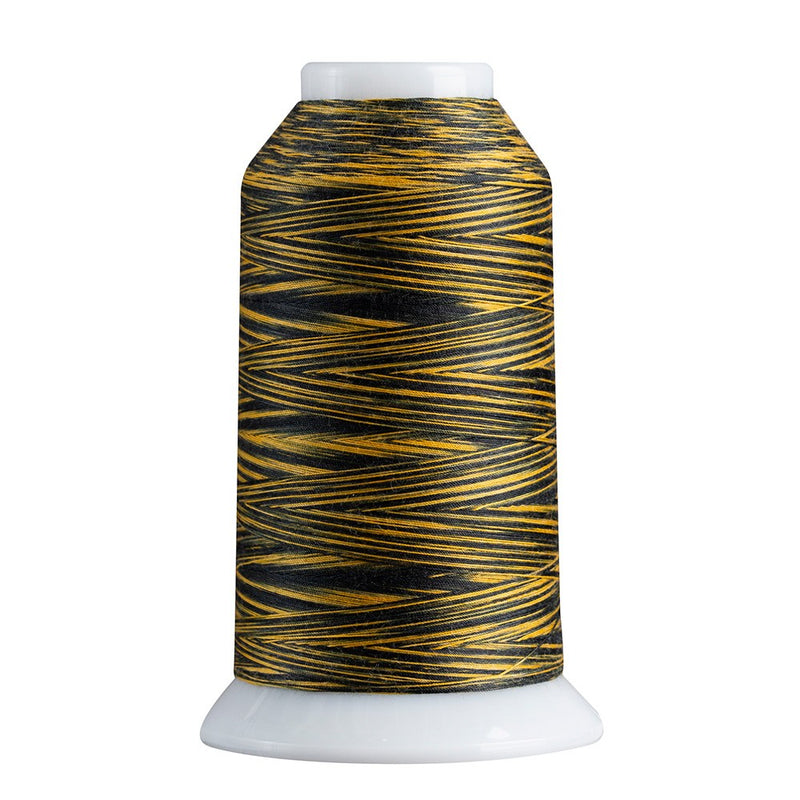 Superior Spirit 40wt Polyester 1650yd Variegated Thread Black Gold