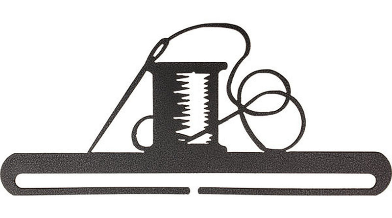 12in Needle & Thread Split Bottom Hanger Charcoal