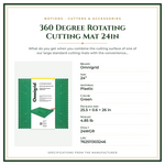 Product Specifications – 360 Degree Rotating Cutting Mat 24in