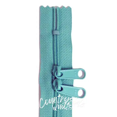 24in Aqua Zipper Double Slide