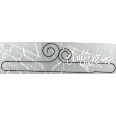 24in Double Scroll Split Btm Hanger Silver Tex