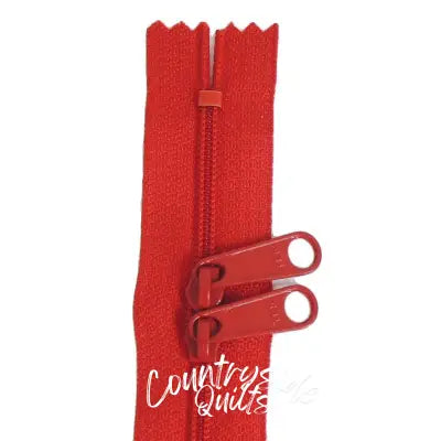 24in Red Zipper Double Slide