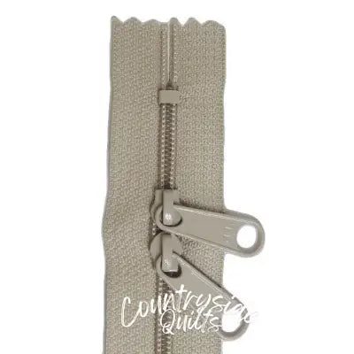 24in Tan Zipper Double Slide