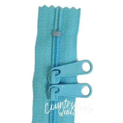 24in Turquoise Zipper Double Slide