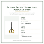 Product Specifications – Scissor Plastic Handle All Purpose 6-1/4in
