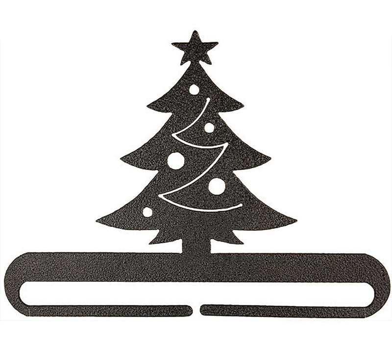 6in Christmas Tree Split Bot Charcoal