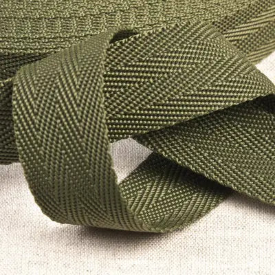 25mm Polypropylene Webbing in Olive