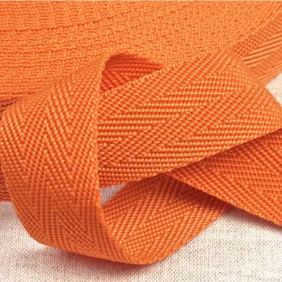 25mm Polypropylene Webbing in Orange