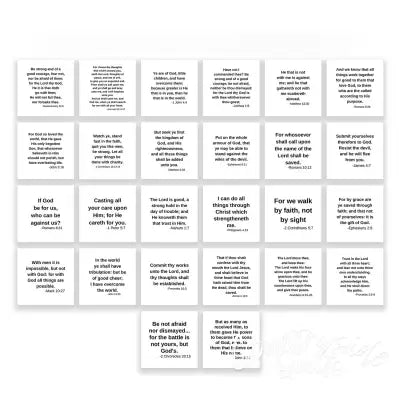 26 Precut Bible Verse Quilt Squares 5in