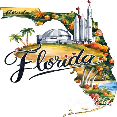 Classic US States Fabric Panel 10