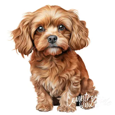 Cute Cavapoos Fabric Panel 38