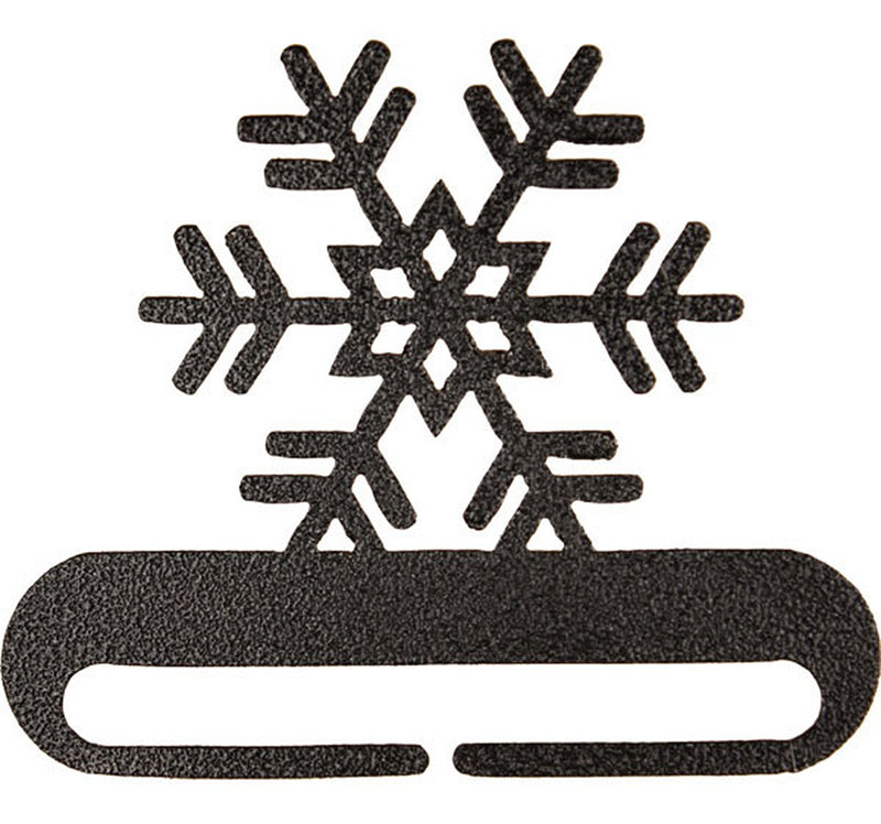 6in Snowflake Split Bottom Charcoal