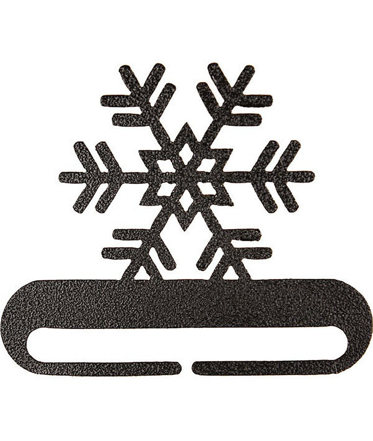 12in Snowflake Split Bottom Charcoal