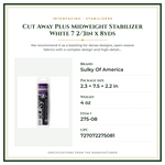 Product Specifications – Cut Away Plus Midweight Stabilizer White 7 2/3in x 8yds