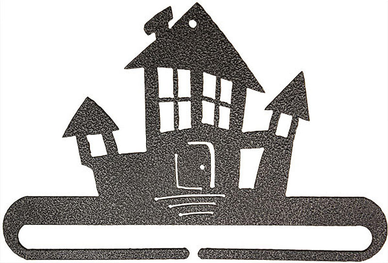 6in Haunted House Split Bottom Charcoal