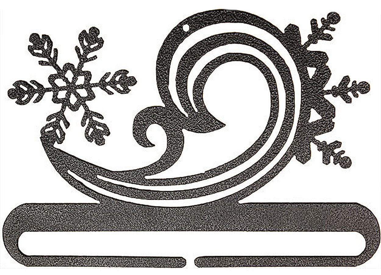 6in Snowy Swirl Split Bottom Charcoal