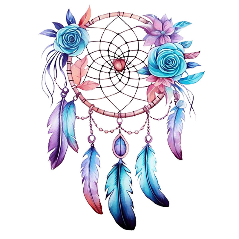 Watercolor Dream Catcher Fabric Panel 6