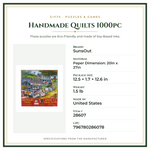Product Specifications – Handmade Quilts 1000pc