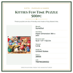 Product Specifications – Kitties Fun Time Puzzle 500pc