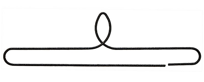 6-1/2in Split Bottom Holder Single Leaf Charcoal