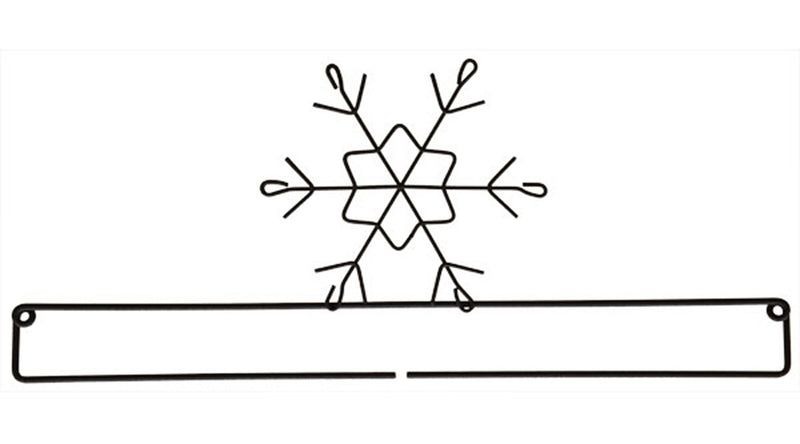 12in Snowflake Screw Split Bottom Gray