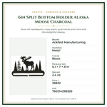 Product Specifications – 6in Split Bottom Holder Alaska Moose Charcoal