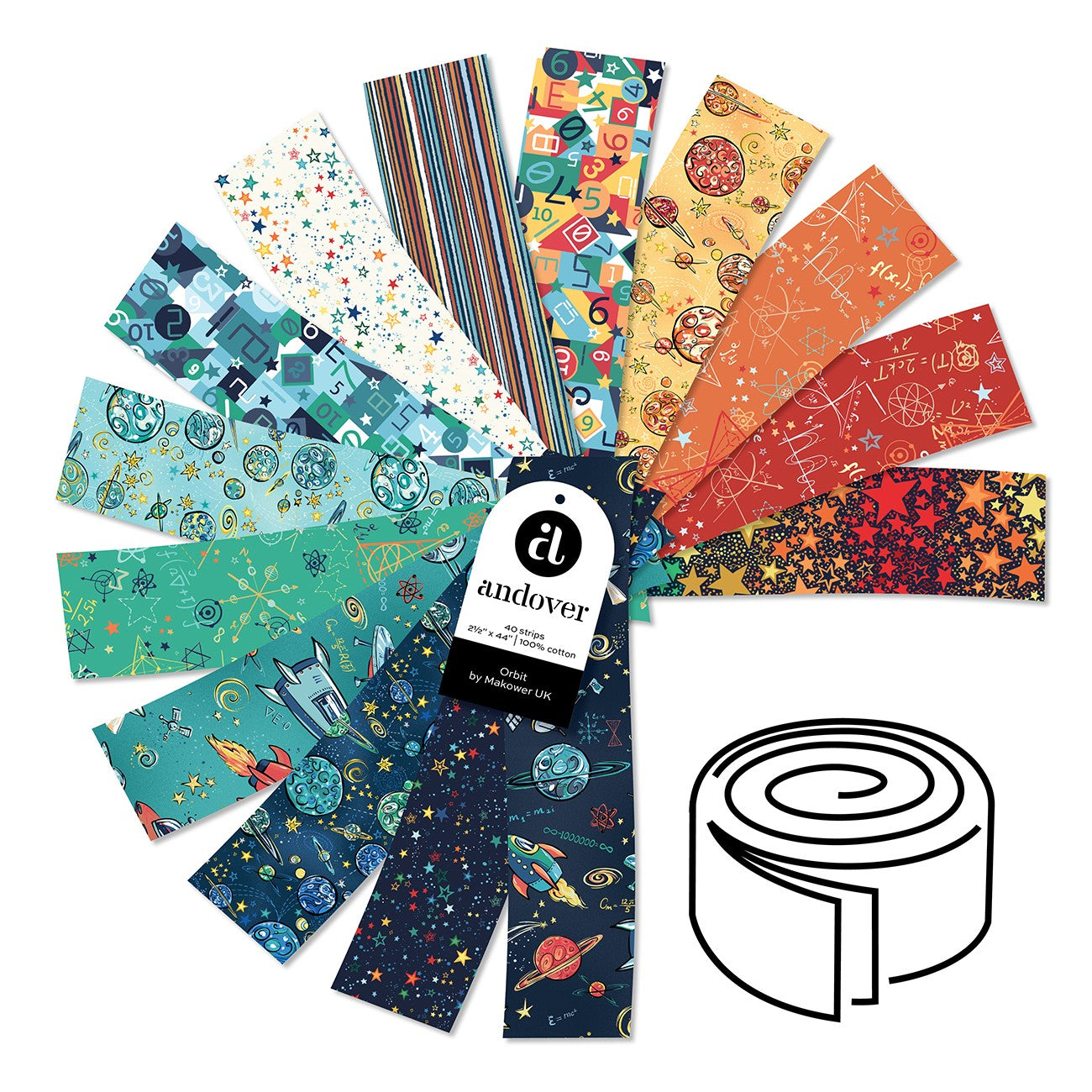Orbit 2.5 Inch Strip Roll 40 Cuts Each
