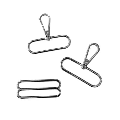 2in Adjustable Strap Hardware Kit Nickel
