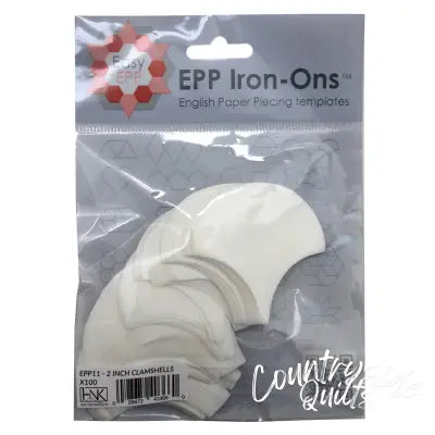 2in Clamshell EPP Iron-ons x 100