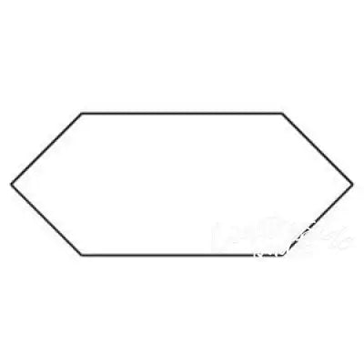 2in Elongated Hexagon Template