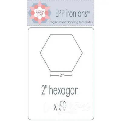 2in Hexagon EPP Iron-On x 50