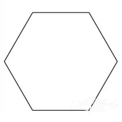 2in Hexagon Template