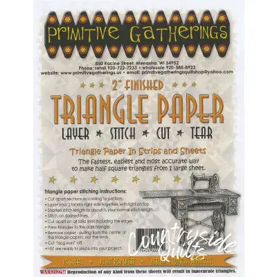2in Triangle Paper