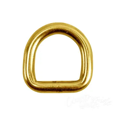 3/8in Wide D-rings in Brass