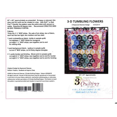 3-D TUMBLING FLOWERS