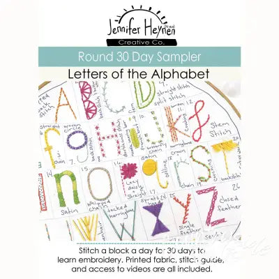 30 Day Sampler Letters of the Alphabet - Round