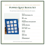 Product Specifications – Puppies Quilt Block Set