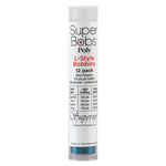 SuperBobs Polyester Bobbin 12pk L-Style Turquoise
