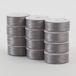 SuperBobs Polyester Bobbin 12pk L-Style Gray