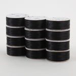 SuperBobs Polyester Bobbin 12pk L-Style Black