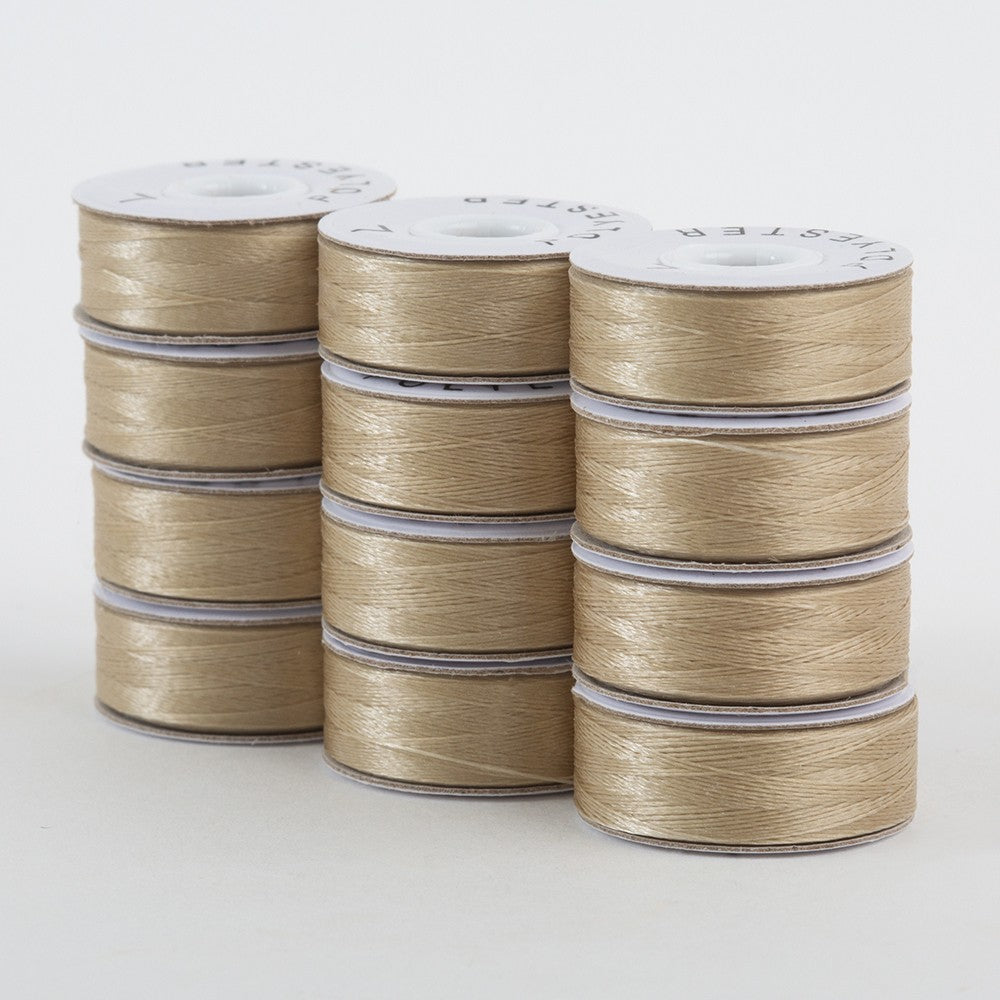 SuperBobs Polyester Bobbin 12pk L-Style Beach