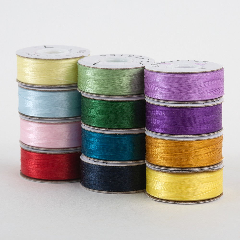 SuperBobs Polyester Bobbin 12pk L-Style Rainbow