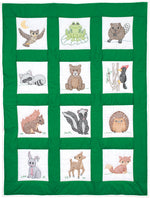 Woodland Animals Nursery Quilt Blocks