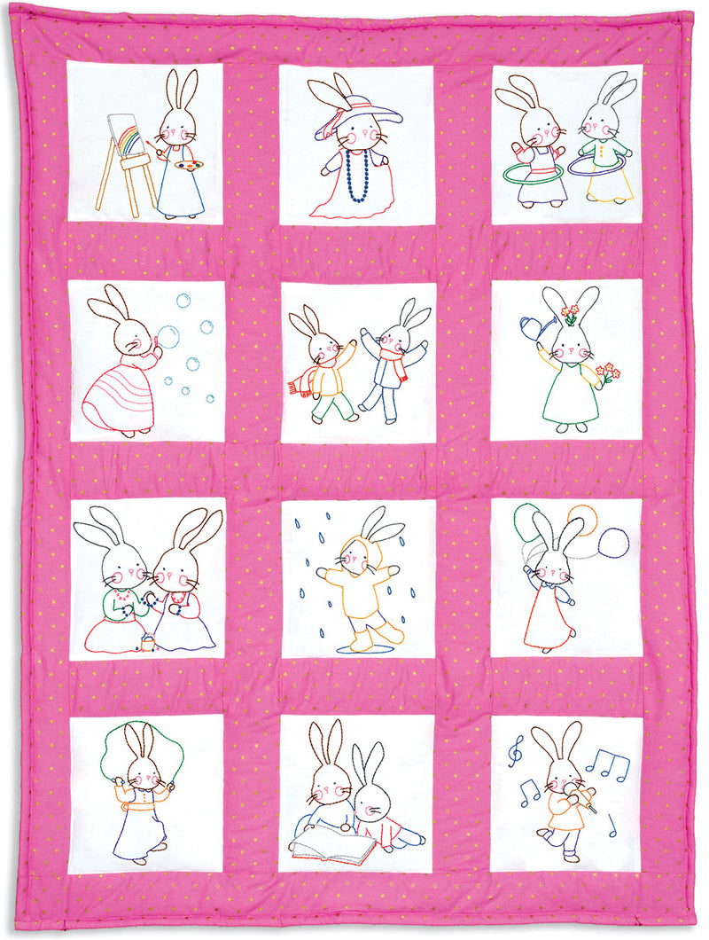 Bunnies Nursery Quilt Blocks