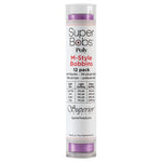 SuperBobs Polyester Bobbin 12pk M-Style Light Purple