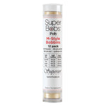 SuperBobs Polyester Bobbin 12pk M-Style Cream