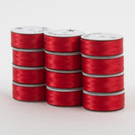 SuperBobs Polyester Bobbin 12pk M-Style Bright Red
