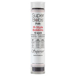 SuperBobs Polyester Bobbin 12pk M-Style Dark Gray